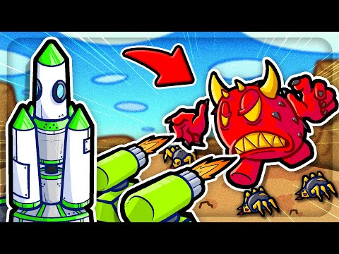 Defending a ROCKET from ALIEN Creatures