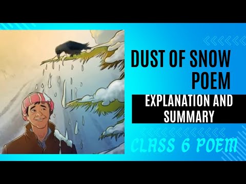 DUST OF SNOW POEM | Class 6 Dust Of Snow Poem | English Poem With Actions & Lyrics