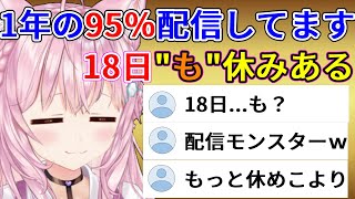 365日の95％以上配信している博衣こより【ホロライブ切り抜き】【博衣こより】