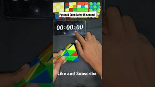 Pyramid Cube Solving Fast😱☠️| how to solve pyramid cube| #puzzle #cubing #youtubeshorts #shorts