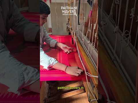 Handloom Pure Silk Saree Making #traditional #silk #paithani #manufacturing #making