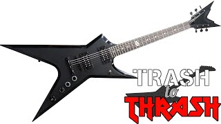 Trash to Thrash #61 Dimebag Darrell Stealth (Dean Razorback Guitar modification & rebuild)