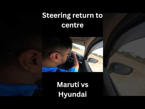 Maruti VS Hyundai steering return comment the winner #baleno #cardrifting