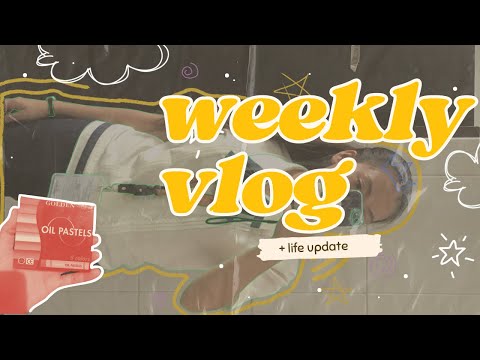 Weekly vlog | 🍰buying art mats, went to MyeongDong, finals/ hell week, karaoke 🧃