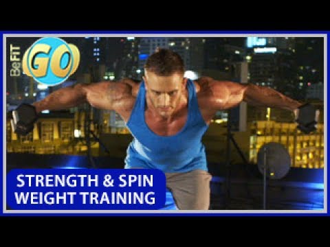 Strength & Spin Weight Training Workout: BeFiT GO- 20 Min