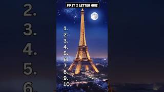 Can You Name These 10 Countries By First 2 Letter? #quiz #country