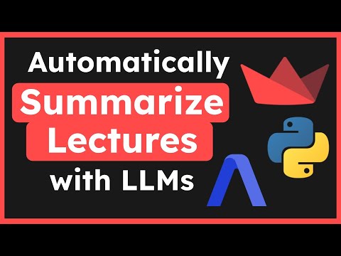 Build an AI Lecture Assistant with Python | Full tutorial