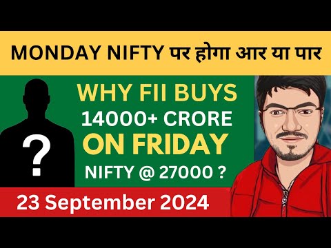 Nifty Prediction and Bank Nifty Analysis for Monday | 23 September 2024 | Bank Nifty Tomorrow