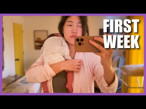 First few weeks with our baby at home, REAL days in the life with a newborn, new mom vlog