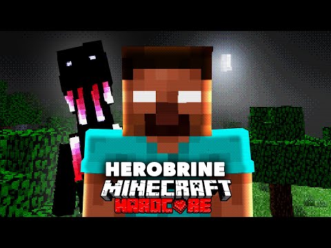 How I Survived HEROBRINE in Hardcore Minecraft