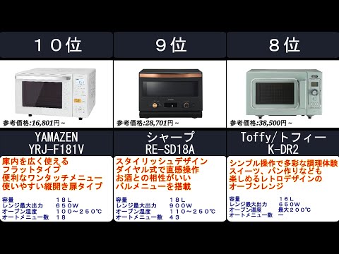 2023年【１台で料理のバリエーションが広がる！】オーブンレンジ　人気ランキングTOP10