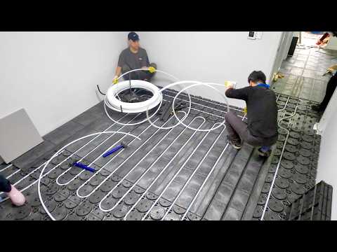 How to Make Floor Heating System With Incredible Speed. Innovative Korean Floor Heating Technology