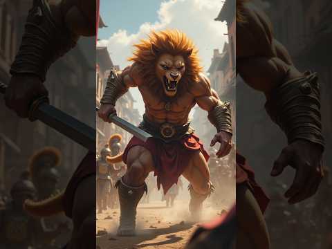 A story of  a warrior lion # animal #hybridlion #ai #wildanimalds #wildlifw #animalstory #shorts