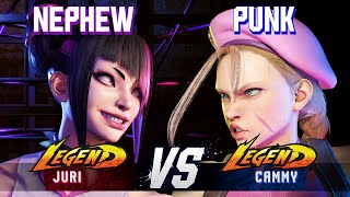 SF6 ▰ NEPHEW (Juri) vs PUNK (Cammy) ▰ High Level Gameplay