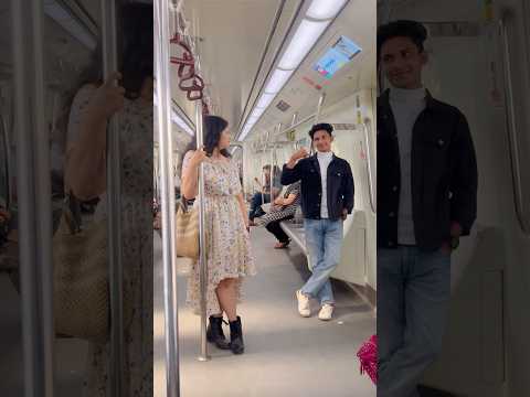 Target 🎯 miss ho gaya 🥲 metro mein #shorts #funny #prankvideo #comedy #metro #cutegirl #trending