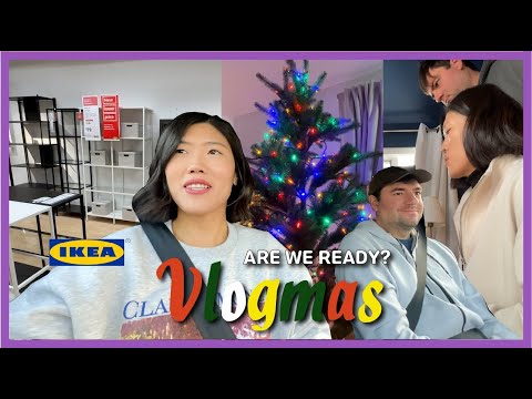 40 something diaries🎄 IKEA shopping, Furnishing living room, IVF journey, vlogmas 2023 국제부부 미국일상