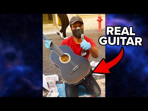 Street Artist Customizes My Guitar