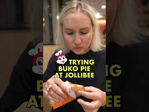 Trying Buko Pie at Jollibee 🥥 🌴