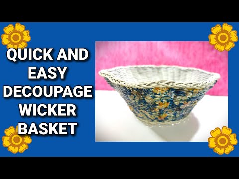 .50 THRIFT STORE BASKET FLIP USING A DOLLAR TREE NAPKIN