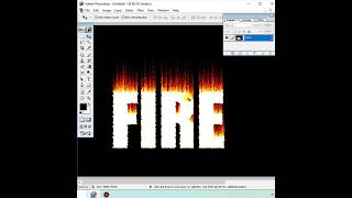 Fire Text Effect in #Photoshop | #shorts  #Advancetechraja #photoediting #photoshopediting