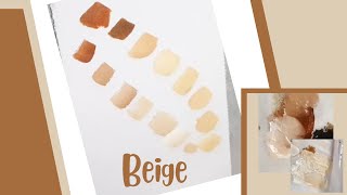 How To Make Beige Color in Acrylic Paints