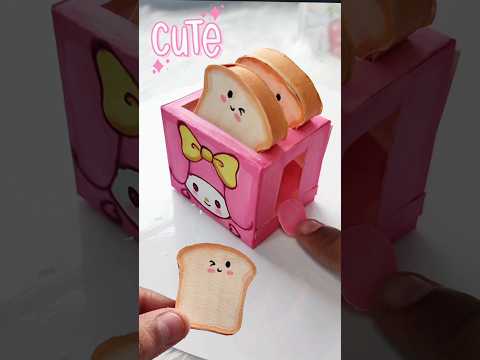 💕🍞🥪Cute DIY toaster/ Paper crafts/ #shorts #diy #artandcraft #diypapercrafts