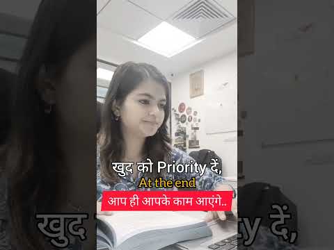 Khud ko priority banao🩵 #shorts #ca#camotivation #icai #subscribe #trending