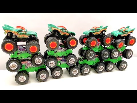 MONSTER JAM | SASQUATCH | SMASH 'N CRASH | GRAVE DIGGER | SPIN MASTER | HOT WHEELS MONSTER TRUCKS