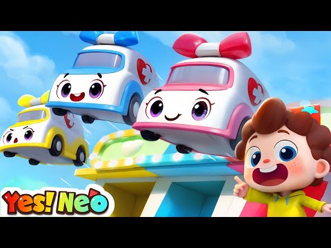 Ambulance, Help Me! | Street Vehicles Song | Learn Colors | Nursery Rhymes & Kids Songs | Yes! Neo