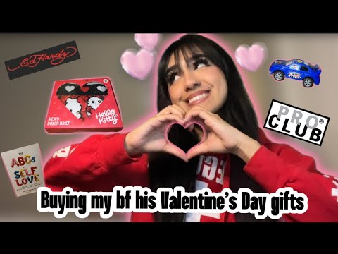 COME WITH ME TO BUY MY BF HIS VALENTINES DAY GIFTS 💕 | making a mystery box