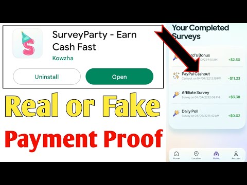 Survey party app real or fake | survey party app payment proof