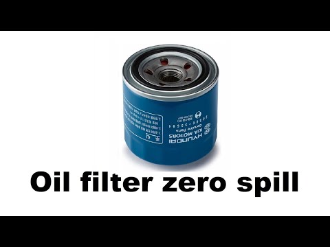 Zero spill engine oil filter removal