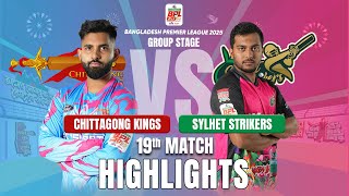 Chittagong Kings Takes on Sylhet Strikers in EPIC BPL 2025 19th Match Highlights