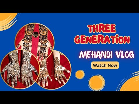 Three Generations Mehndi Vlog -11 | Madurai | Exclusive Video @rilwansmehandi