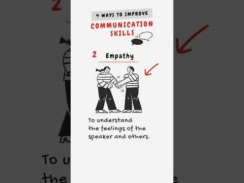 4 Ways To Improve COMMUNICATION SKILLS ✨️🔥 #shorts #communicationskills