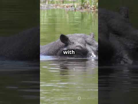 Moo Deng: The Cutest Baby Hippo Splashing Around! 🦛💦 #adorableanimals #BabyHippo #moodeng #CuteAnima