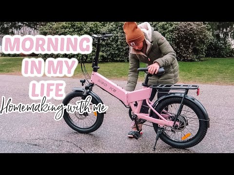 A SPRING MORNING IN MY LIFE| Homemaking| New E-Bike| Tres Chic Mama