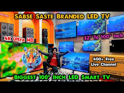 सबसे सस्ता Branded LED TV 🤯😍| 4K Ultra HD | Smart LED TV | Cheapest Wholesale LED TV | Flow Beats TV