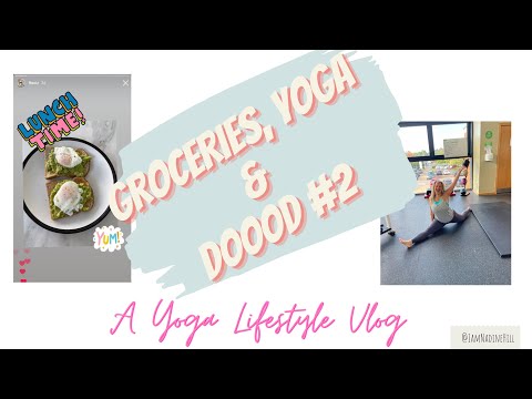 YOGA LIFESTYLE VLOG✨ Mini grocery haul, teaching yoga & DOOOD #2!