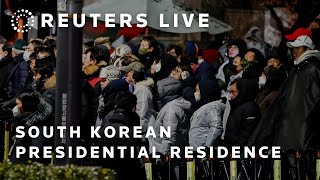 LIVE: View near South Korean presidential residence