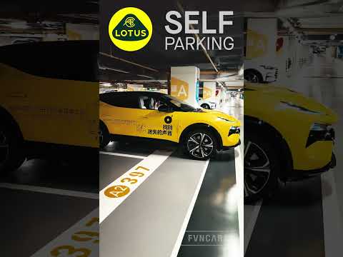 Lotus Eletre SELF PARKING!#autonomousvehicles #selfdriving #lotuscars #suv #electricvehicle #funcari