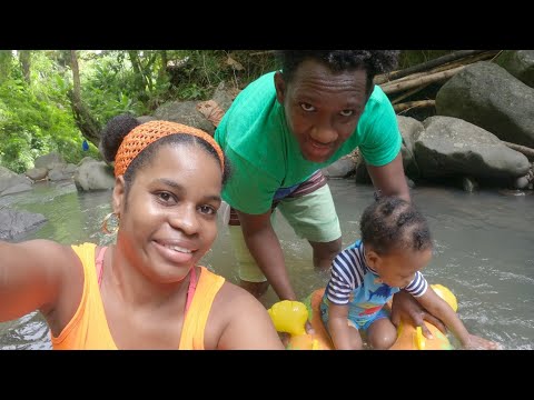 Cooling Down by Annandale Waterfall Grenada 2024!!