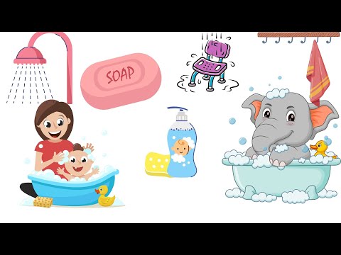 Bath Song for Kids | Fun & Catchy Song About Bath Time | Elephant Rhymes | Sing & Learn