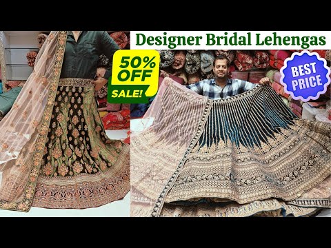 Deisgner Bridal Lehengas Flat 50% OFF | Unique Collection With Reasonable Price