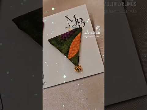 Handmade unique fabric jewelry ✨️ follow in insta multiflyblings and multiflyacademy