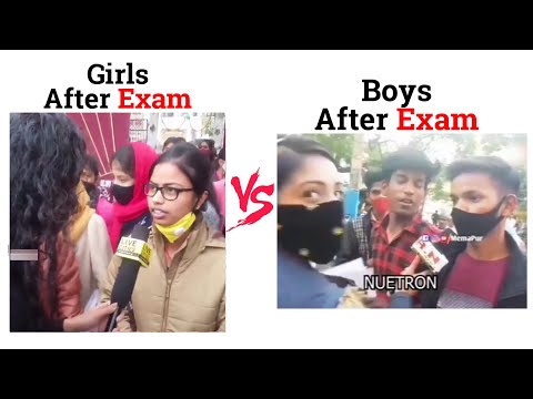 Girls After Exam Vs Boys After Exam #meme #viralmemes