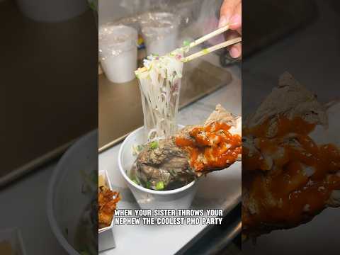 Build Your Own Pho Bowl’ party #phoparty #pho #shorts #youtubeshorts