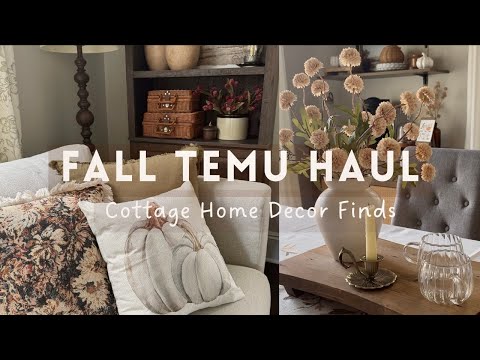 TEMU Fall Home Decor Haul | Cottage Home Decor Styling