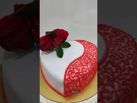 Anniversary special heart shape cake #kkhushifoods #shorts