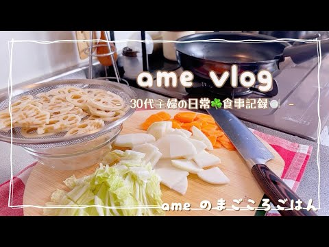 【主婦vlog】体調不良のワンオペ育児👶🏻👦🏻作り置き/おうちごはん 🍽️/焼肉定食/鮭の塩焼き定食/パート主婦 【日常vlog/主婦の1日/料理/cooking】